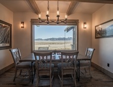 Dining nook, cozy and gorgeous.